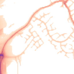 Daytime road noise heatmap for LE3 8FX