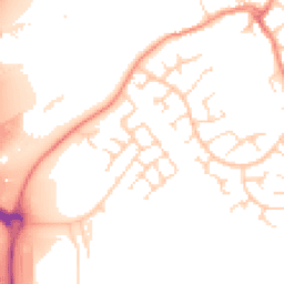 Daytime road noise heatmap for LE3 8HJ