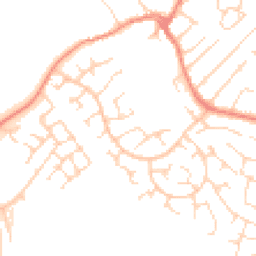 Daytime road noise heatmap for LE3 8QZ