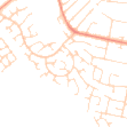 Daytime road noise heatmap for LE3 8RS