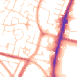 Daytime road noise heatmap for LE4 0AG