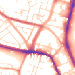 Daytime road noise heatmap for LE4 0AJ