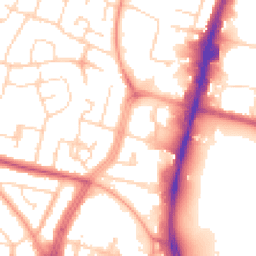 Daytime road noise heatmap for LE4 0AN