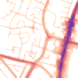 Daytime road noise heatmap for LE4 0AY