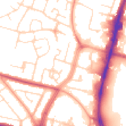 Daytime road noise heatmap for LE4 0BA