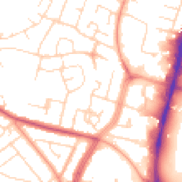 Daytime road noise heatmap for LE4 0BD