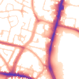 Daytime road noise heatmap for LE4 0BH