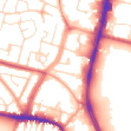 Daytime road noise heatmap for LE4 0BJ