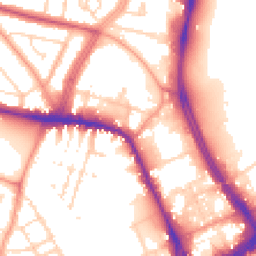 Daytime road noise heatmap for LE4 0BP