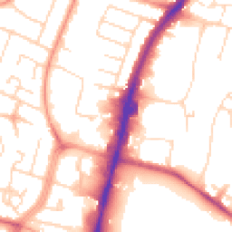 Daytime road noise heatmap for LE4 0BR