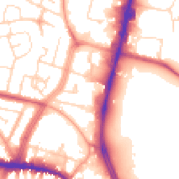Daytime road noise heatmap for LE4 0BS