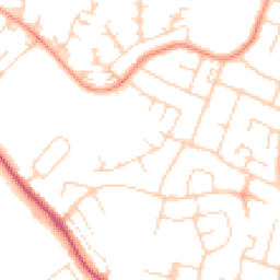 Daytime road noise heatmap for LE4 0DD