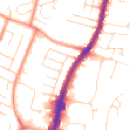 Daytime road noise heatmap for LE4 0DL