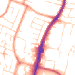 Daytime road noise heatmap for LE4 0DQ