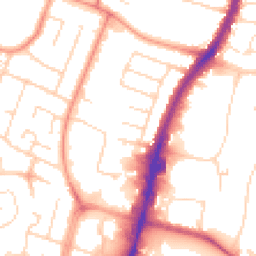 Daytime road noise heatmap for LE4 0DR