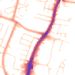 Daytime road noise heatmap for LE4 0DS