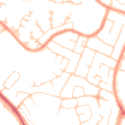 Daytime road noise heatmap for LE4 0EQ