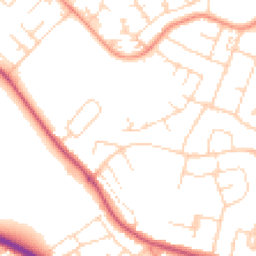 Daytime road noise heatmap for LE4 0ER