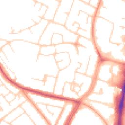 Daytime road noise heatmap for LE4 0FR
