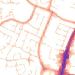 Daytime road noise heatmap for LE4 0HG