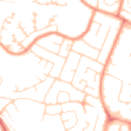 Daytime road noise heatmap for LE4 0HQ