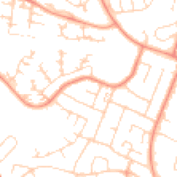 Daytime road noise heatmap for LE4 0LA