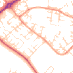 Daytime road noise heatmap for LE4 0QR