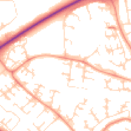 Daytime road noise heatmap for LE4 0SJ