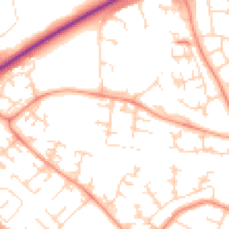 Daytime road noise heatmap for LE4 0SQ