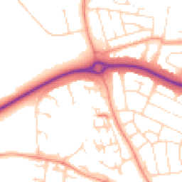 Daytime road noise heatmap for LE4 0UB