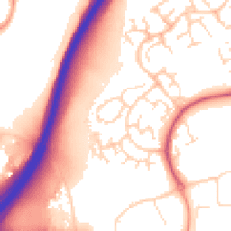 Daytime road noise heatmap for LE4 1AS