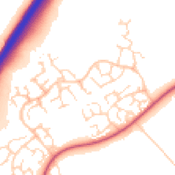 Daytime road noise heatmap for LE4 1DU