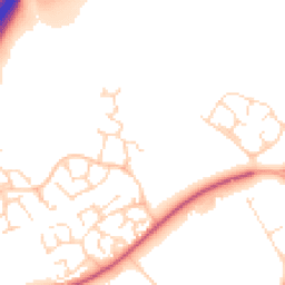 Daytime road noise heatmap for LE4 1EJ