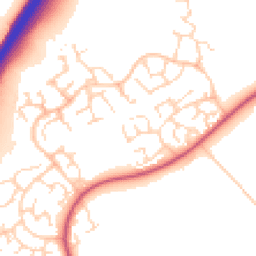 Daytime road noise heatmap for LE4 1HQ