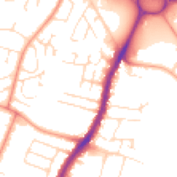 Daytime road noise heatmap for LE4 2AN