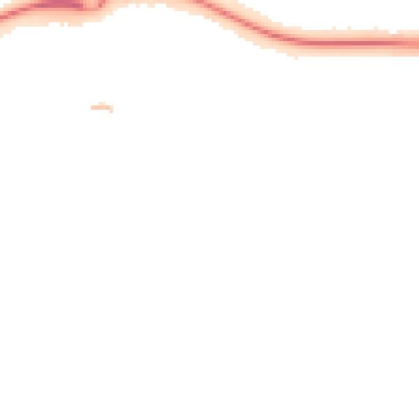 Night-time road noise heatmap for LE4 2DE