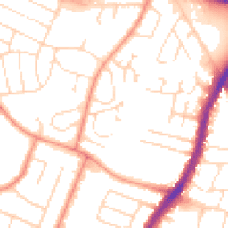 Daytime road noise heatmap for LE4 2FX