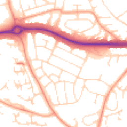 Daytime road noise heatmap for LE4 2GD