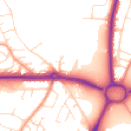 Daytime road noise heatmap for LE4 2PB