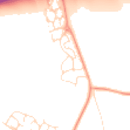 Daytime road noise heatmap for LE4 2WF