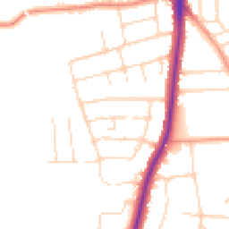 Daytime road noise heatmap for LE4 3AB