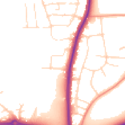 Daytime road noise heatmap for LE4 3BF