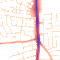 Daytime road noise heatmap for LE4 3FA