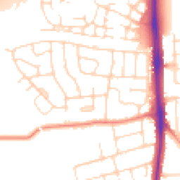 Daytime road noise heatmap for LE4 3GF
