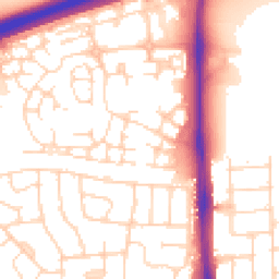 Daytime road noise heatmap for LE4 3LB