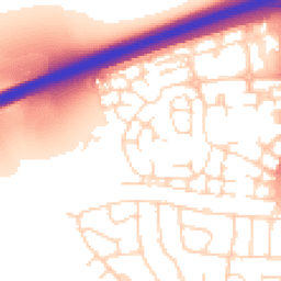 Daytime road noise heatmap for LE4 3PH