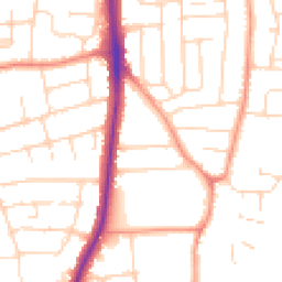 Daytime road noise heatmap for LE4 4DS