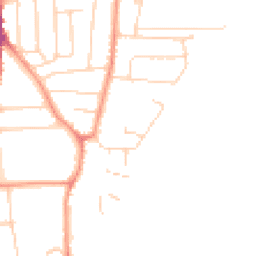 Daytime road noise heatmap for LE4 4EG