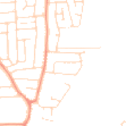 Daytime road noise heatmap for LE4 4FH