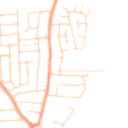 Daytime road noise heatmap for LE4 4FN